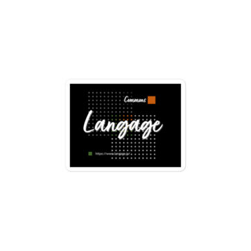 Langageステッカー（黒）